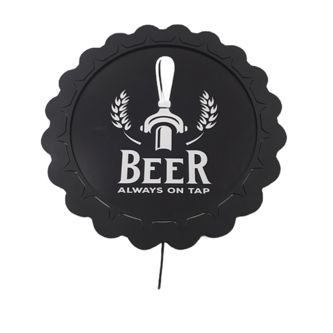 Luminoso_Tampinha_beer_bar_Painel_Led_lupulo_cerveja_bebida_caneca_chopp_torneira_chopeira