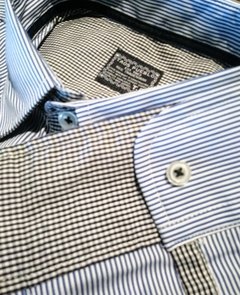 Camisa de hombre con rayas azules - comprar online