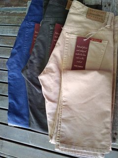 Pantalones de hombre de gabardina teñidos en prenda - comprar online