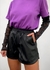 SHORTS LIA COURO PRETO