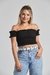 Cropped Lua Lastex Preto - comprar online