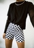 SHORTS BIKER CHECKERBOARD