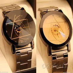 2016 Fashion Watch Stainless Steel Man Quartz Analog Wristwatches Beautiful na internet