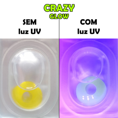 Lentes de Contato Cosplay CRAZY - Amarela Glow - Anual - comprar online