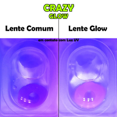 Lentes de Contato Cosplay CRAZY - Rosa Glow - Anual - comprar online