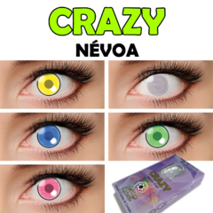 Lentes de Contato Cosplay CRAZY - Azul Névoa - Anual - comprar online