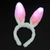 Vincha Orejas Bunny Peluche Luminoso LED