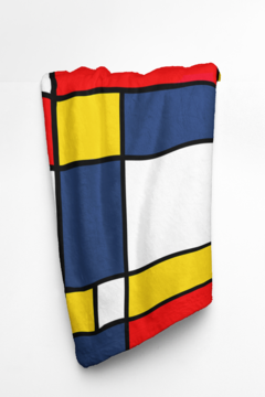 Toalla de Mano Abstracta Estilo Mondrian - comprar online