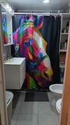 Cortina de Baño Horse Estilo Pop Art