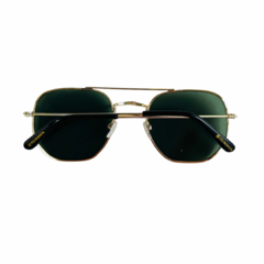 Óculos de sol Billie aviador quadrado dourado lentes verdes - comprar online