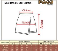 AM004I - SHORT SAIA INF. ADCAM - MASROUR - PACO Uniformes