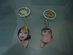 Chaveiro Casal Superman Mulher Maravilha Dc Herois - comprar online