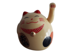 Gato de la Suerte Maneki Neko Color Beige