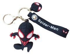Llavero Spiderman Black de Silicona - Hombre Araña Avengers