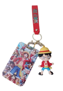 Monkey D. Luffy Porta Sube + Llavero de Silicona - One Piece en internet
