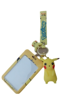 Pikachu Porta Sube + Llavero de Silicona - Pokemon - Aye & Marcos Toys