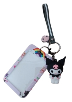 Kuromi Porta Sube + Llavero de Silicona - Hello Kitty - Aye & Marcos Toys