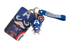 Capitán América Porta Sube + Llavero de Silicona - Avengers