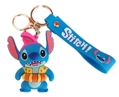 Llavero Stitch con Salvavidas de Silicona - Lilo & Stitch