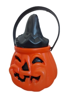 Calabaza Caramelera Plástica con Tapa Halloween - Aye & Marcos Toys