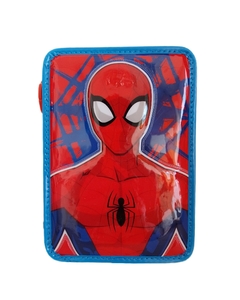 Cartuchera Spiderman Con Útiles 1 Piso Marvel Avengers Cresko