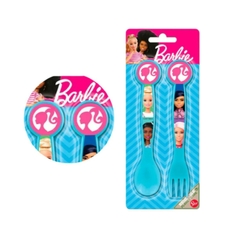 Set x 2 Cubiertos Barbie Cuchara Tenedor Infantil