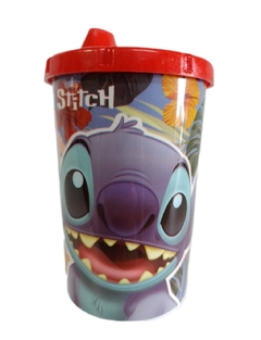 Vasito Stitch con Tapa Tomadora Plástico Infantil 270 ml Lilo & Stitch
