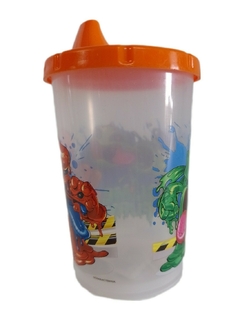Vasito Infantil Slime Fury con Tapa Tomadora Plástico Infantil 270 ml - Tapa Naranja - comprar online