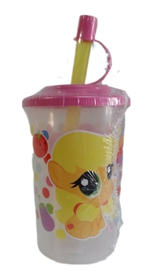Vasito My Little Pony con Tapa y Sorbete Plástico Infantil 270 ml - comprar online