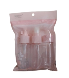 Set x 3 Envases Dosificador, Pulverizador y Botella 40 ml Rosa - comprar online