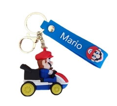 Llavero Mario Bros con Karting de Silicona - Mario Kart