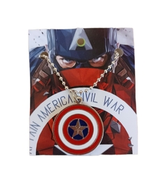 Colgante Collar Escudo Capitán América - Avengers