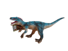Dinosaurio Velociraptor de goma con chifle