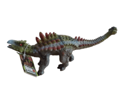 Dinosaurio Ankylosaurus de goma con chifle