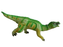 Dinosaurio Iguanodon de goma con chifle