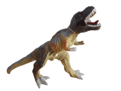 Dinosaurio Tyrannosaurus Rex de goma con chifle