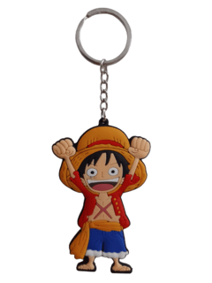 Llavero de Monkey D. Luffy de Goma - One Piece
