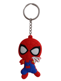 Llavero Spiderman con telaraña de Goma