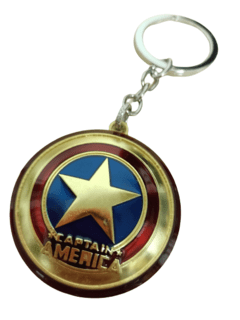 Llavero Escudo Dorado Capitán América