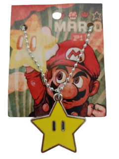 Colgante Collar Estrella Mario Bros