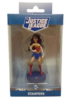 Figura de Acción Mujer Maravilla Wonder Woman Liga de la Justicia Sello Stampers DC Original