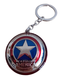 Llavero Escudo Plateado Capitán América