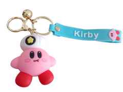 Llavero Kirby con Turbante de Silicona