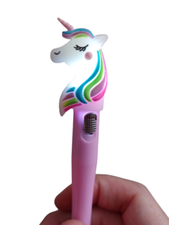 Bolígrafo Lapicera Unicornio con luz - Rosa en internet