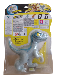 Muñeco Dinosaurio Squishy Velociraptor Blue Goo Jit Zu Jurassiz World - Aye & Marcos Toys