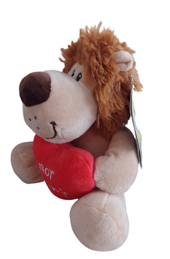 Peluche León con Sonido Corazón San Valentín - comprar online