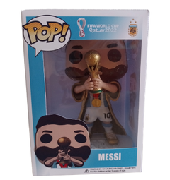 Muñeco Funko Pop Custom Lionel Messi con Capa Besht Mundial Qatar 2022  Fútbol