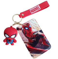 Spiderman Porta Sube + Llavero de Silicona - Hombre Araña Avengers