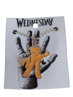 Colgante Collar Dedos Thing de Metal - Wednesday Merlina Addams