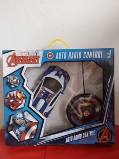 Auto Capitán América Radio Control Remoto con Luces - Marvel Avengers